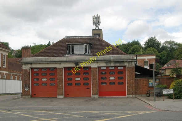 Photo 6"x4" Purley fire station Purley c2007