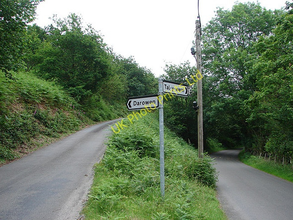 Photo 6"x4" Road junction near Tal-y-Wern Tal-y-Wern c2007