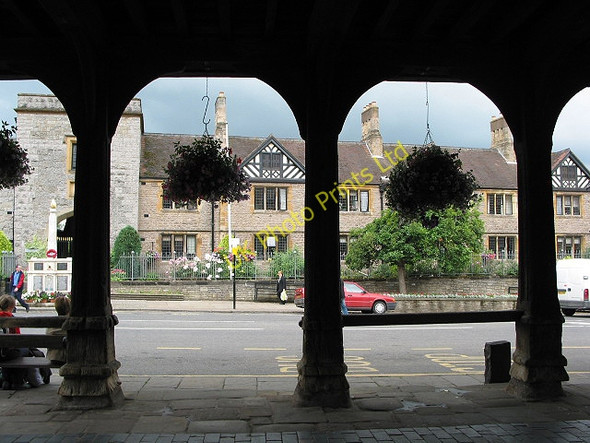 Photo 6"x4" St Katherine's Hospital from the Market Hall, Ledbury Ledbury c2007