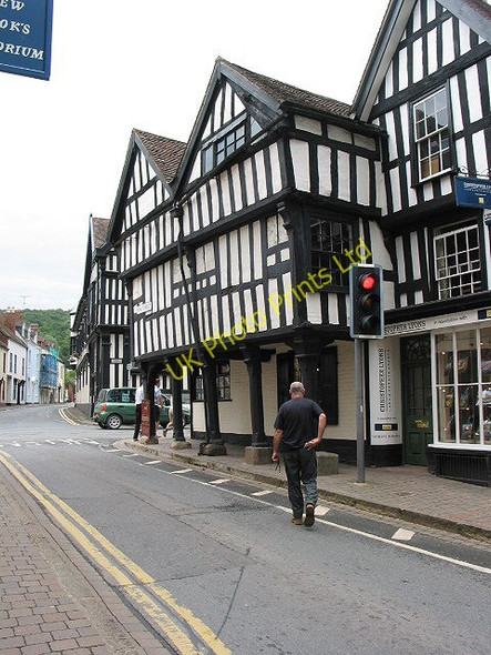 Photo 6"x4" Black and White buildings, New Street, Ledbury Ledbury c2007