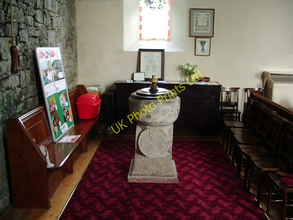 Photo 6"x4" St James' Church, Ireby, font Ireby\/NY2338 c2007