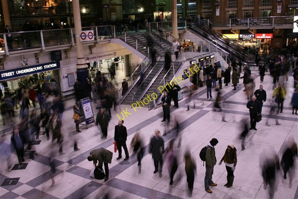 Photo 6"x4" Rush hour, Liverpool Street London c2007 P2
