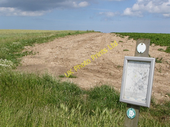 Photo 6"x4" Looking NE along byway Acol c2007