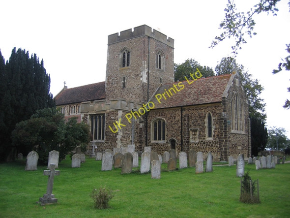 Photo 6"x4" Meppershall parish church, Beds Meppershall c2005