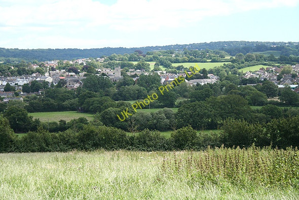Photo 6"x4" Axminster: the town from the north west Axminster c2007