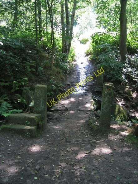 Photo 6"x4" Stone Footbridge in Adel Woods Adel c2004