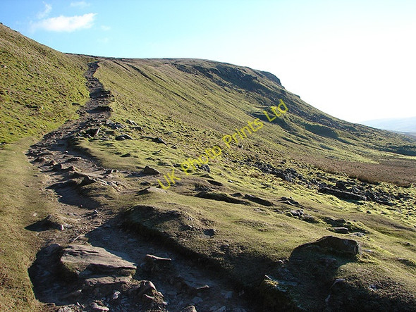 Photo 6"x4" Ascent to Pen-y-ghent Brackenbottom c2007