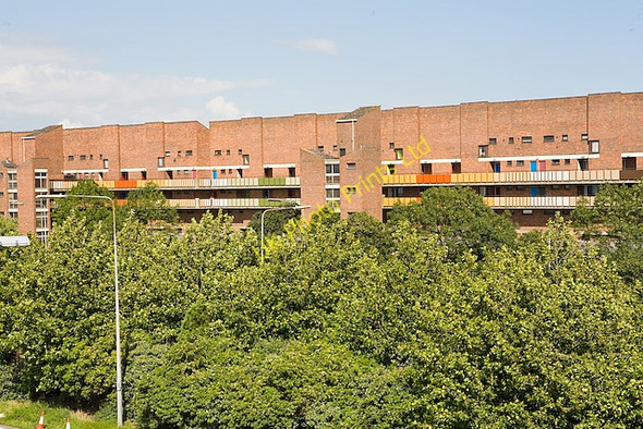 Photo 6"x4" Council flats backing onto the M275, Portsmouth Portsmouth\/SU6501 c2007