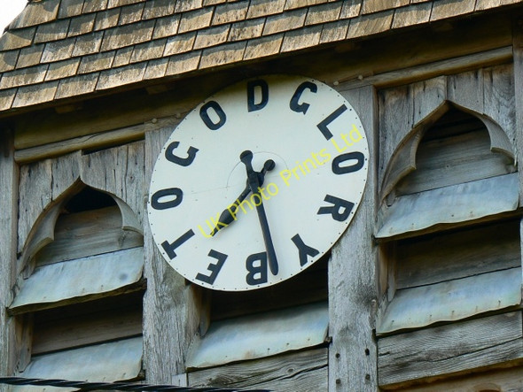 Photo 6"x4" St Andrew's church clock, Wootton Rivers Cuckoo's Knob c2007
