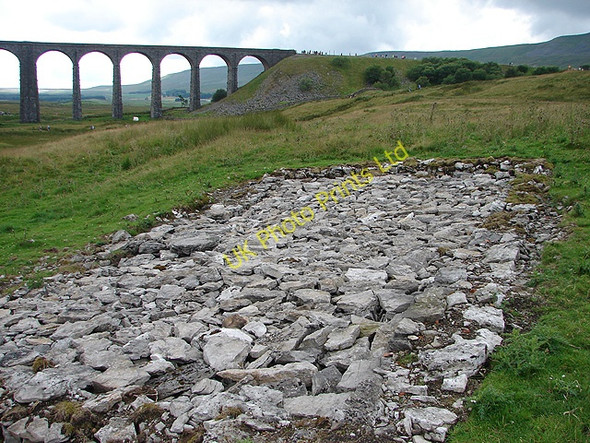 Photo 6"x4" Ribblehead Viaduct Construction Site Ribble Head\/SD7779 c2007