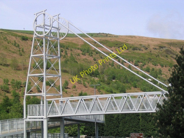 Photo 6"x4" Footbridge at New Tredegar Elliot's Town c2006