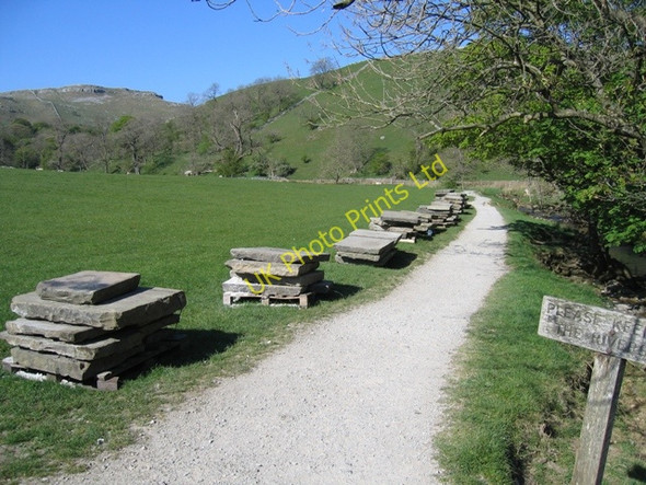Photo 6"x4" Footpath to Janet's Foss and Yorkstone Slabs Malham\/SD9062 c2007