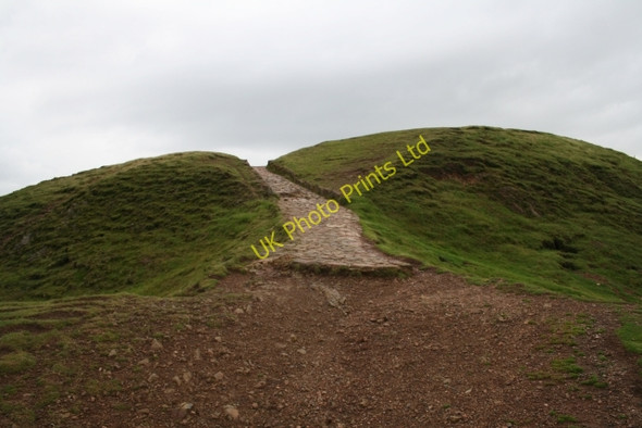 Photo 6"x4" Wear and Tear on Herefordshire Beacon Little Malvern c2007