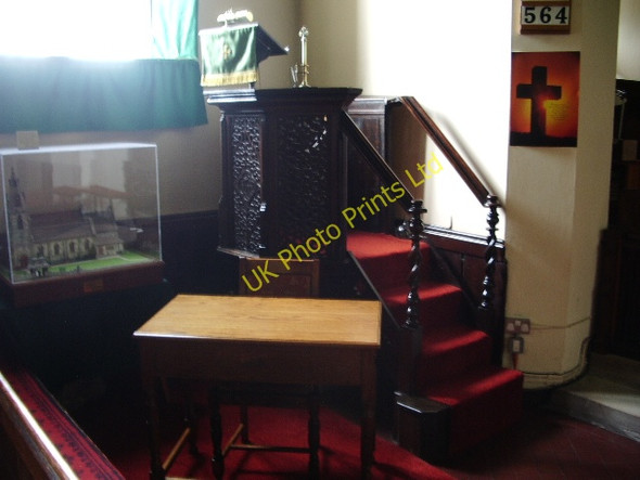 Photo 6"x4" Pulpit, St James Church, Westhead Ormskirk c2007