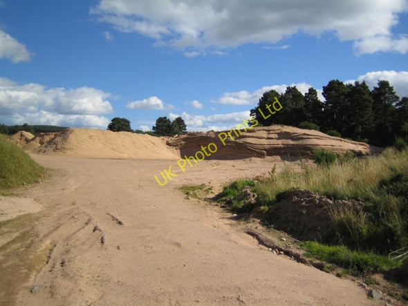 Photo 6"x4" Cammiewood sand pit Auchattie c2007