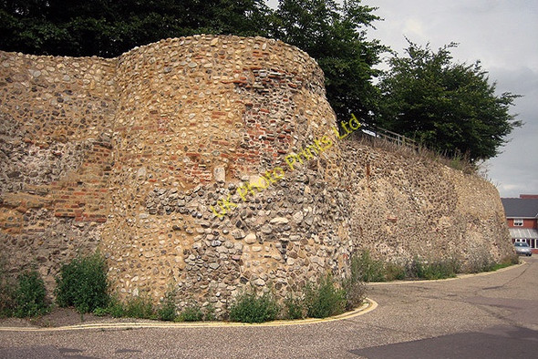 Photo 6"x4" South-east corner of Colchester's Roman wall Colchester c2007