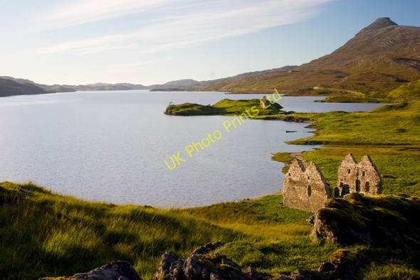 Photo 6"x4" Calda House and Ardvreck Castle Inchnadamph c2006