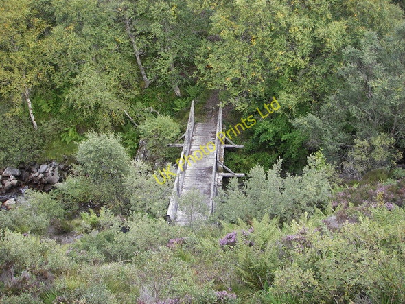 Photo 6"x4" Footbridge over Allt a'Chaorainn Strone\/NH7100 c2007