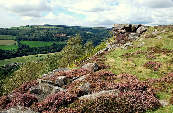 Photo 6"x4" Outcrop on Froggatt Edge Froggatt c2007