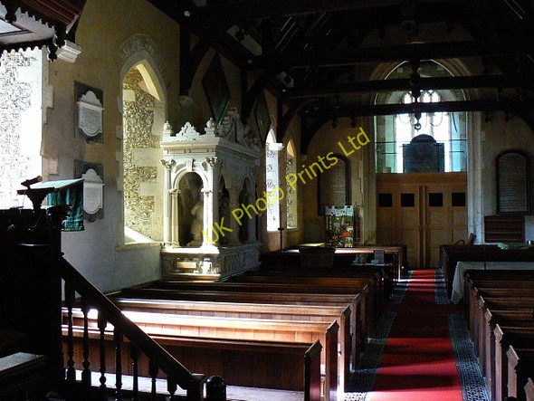 Photo 6"x4" St Peter ad Vincula interior, Broad Hinton Broad Hinton c2007