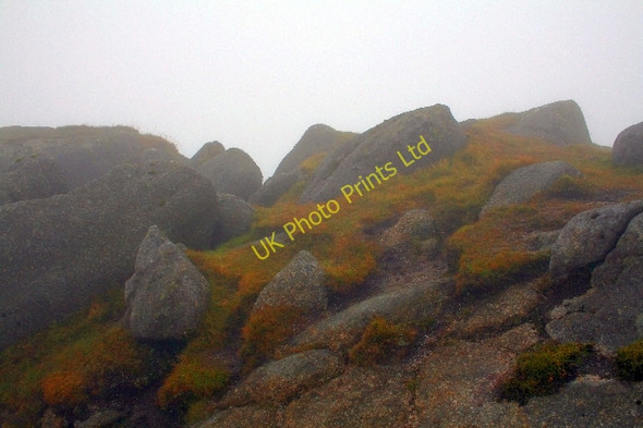 Photo 6"x4" Spot Height 711 on Beinn Bharrain. Pirnmill c2007