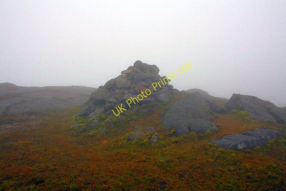 Photo 6"x4" Cairn on Beinn Bharrain. Pirnmill c2007