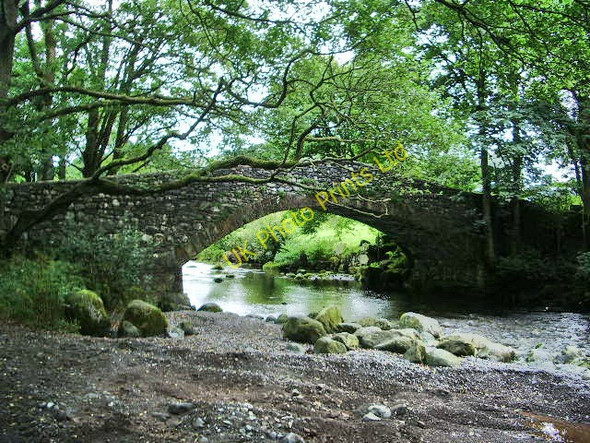 Photo 6"x4" Bridge over the River Derwent at Longthwaite Farm Rosthwaite\/NY2514 c2007