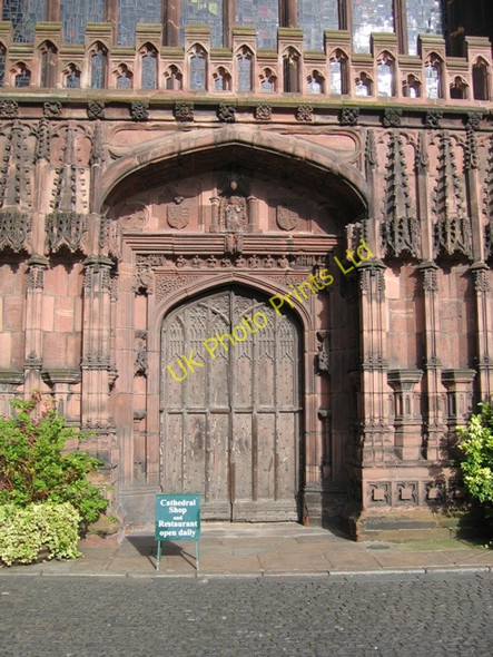 Photo 6"x4" West Door of Chester Cathedral Chester c2007