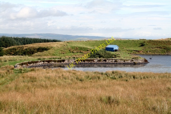 Photo 6"x4" The Dam at Killypole Loch. Drumlemble c2007