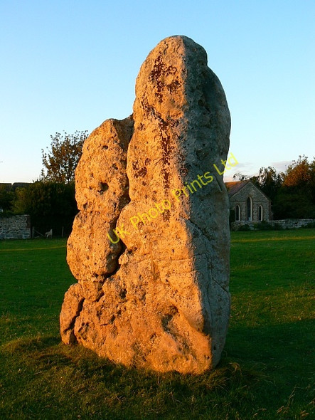 Photo 6"x4" Sarsen stone, Avebury Circle, Wiltshire Avebury\/SU1069 c2007