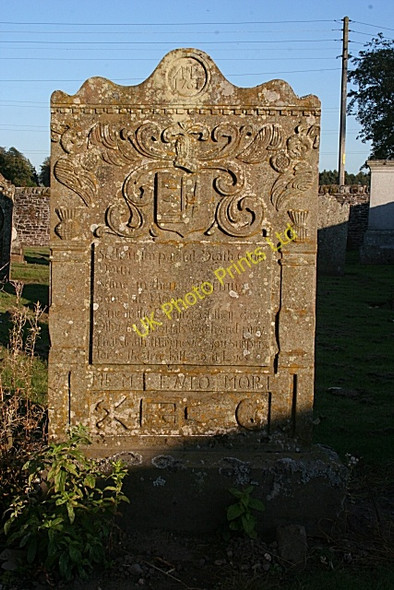 Photo 6"x4" Gravestone in Kinnettles Kirkyard Kirkton\/NO4246 c2007