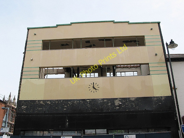 Photo 6"x4" Demolition of Art Deco building, Hereford Hereford c2007