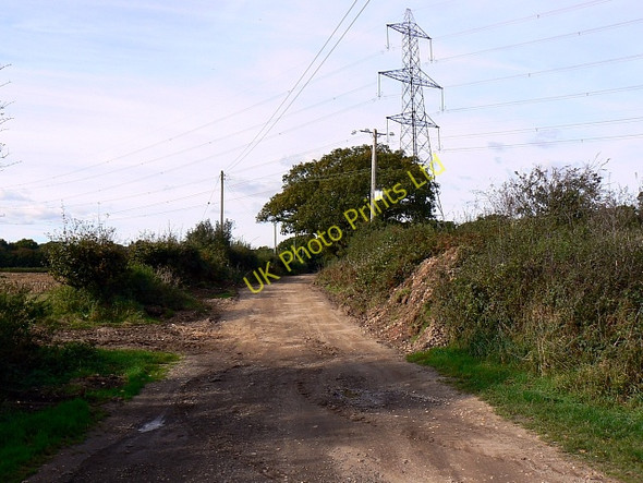 Photo 6"x4" Electricity cables crossing Warren Road, near Warren Warren\/SY8591 c2007