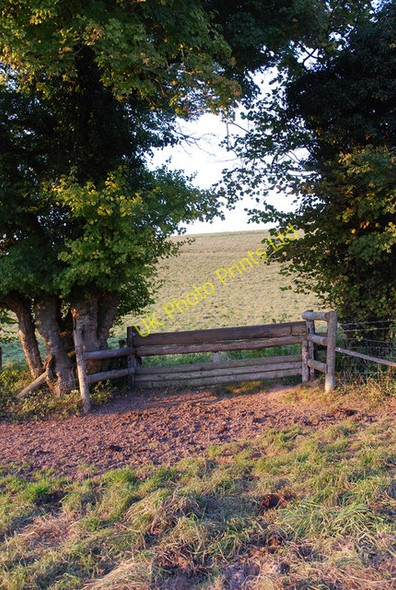 Photo 6"x4" Hunt Jump facing Preston Hill Iwerne Courtney or Shroton c2007