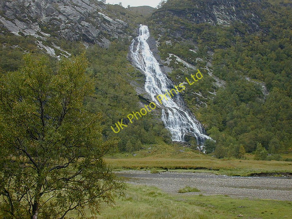 Photo 6"x4" The Steall waterfall Steall c2000