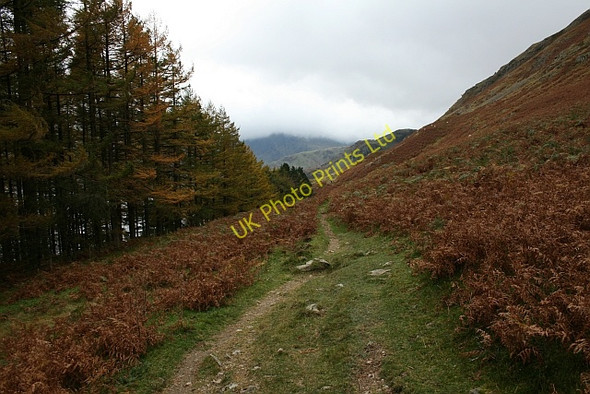 Photo 6"x4" Footpath on North West Side of Haweswater Laythwaite Crags c2007