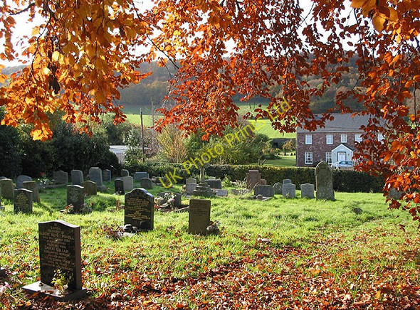 Photo 6"x4" Autumn in the Churchyard of St. Michael's, Hope Mansell Hope Mansell c2007
