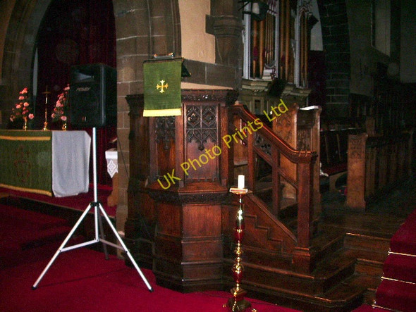 Photo 6"x4" St Thomas Church, Ashton-in-Makerfield, Pulpit Ashton-in-Makerfield c2007