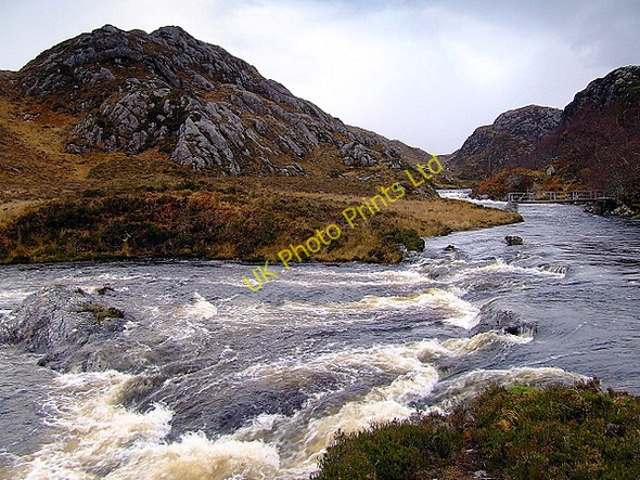 Photo 6"x4" The River Laxford Druim na h- Aimhne c2007