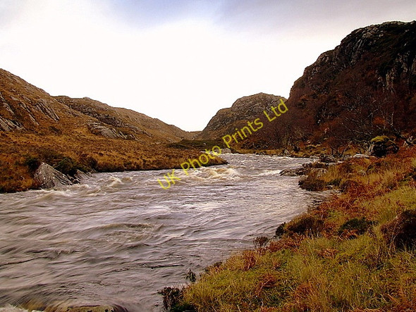 Photo 6"x4" The River Laxford Druim na h- Aimhne c2007 P3