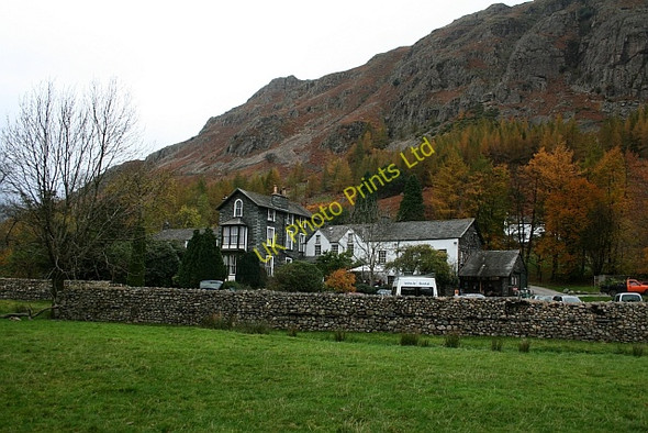 Photo 6"x4" Old Dungeon Ghyll Hotel Middle Fell Fm c2007