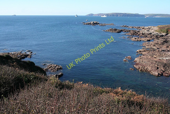 Photo 6"x4" Wembury: towards Rame Head Heybrook Bay c2007