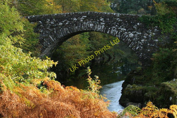 Photo 6"x4" Old Shiel Bridge Blain c2007