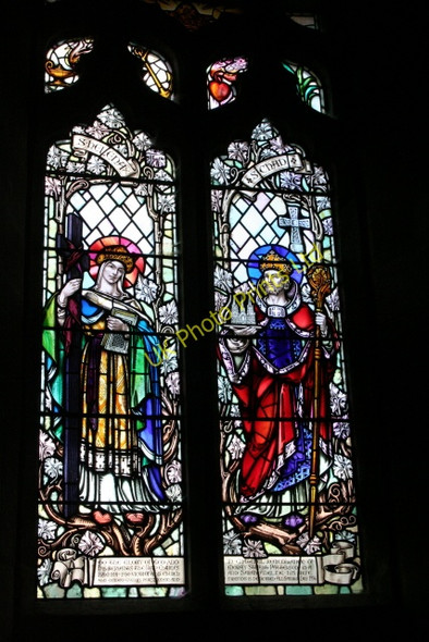 Photo 6"x4" Stained Glass Window, All Saints Chebsey Chebsey c2006