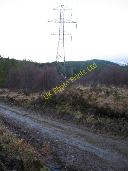 Photo 6"x4" Power lines in Gleann na Beiste Kyleakin c2007