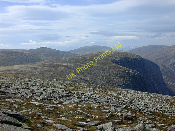 Photo 6"x4" View west north west from Broad Cairn Broad Cairn c2003