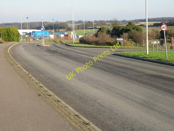 Photo 6"x4" View of Sandwich Road junction with Wigmore Lane Elvington\/TR2750 c2007