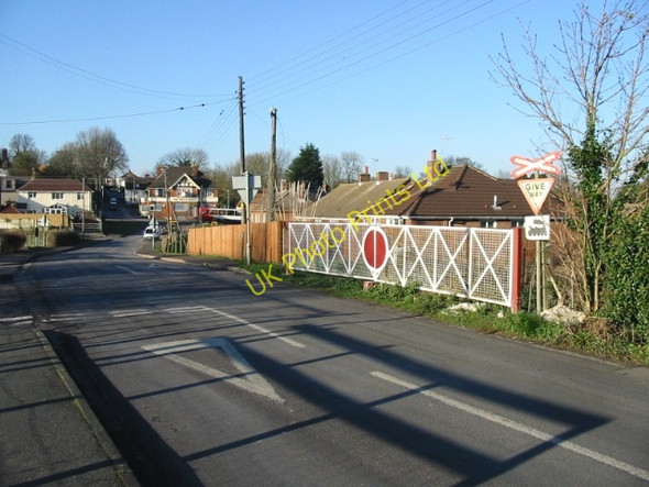 Photo 6"x4" Railway crossing Shooters Hill at Eythorne Eythorne c2007