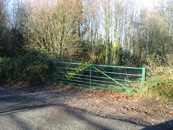 Photo 6"x4" Gated farm track Golgotha c2007