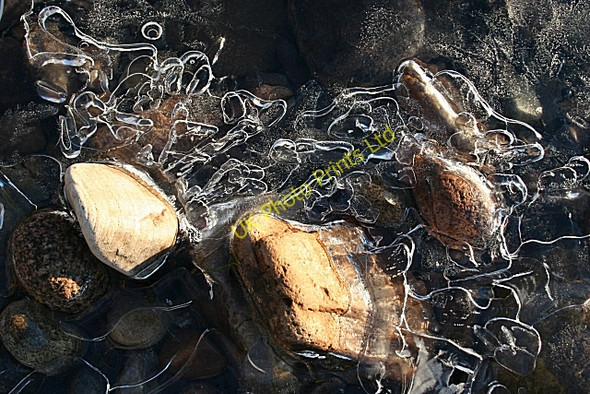Photo 6"x4" Patterns in the Ice Fochabers c2007